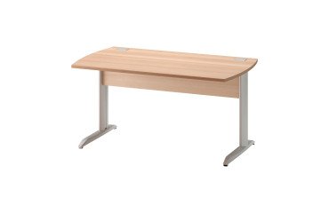 Mesa recta An 140 cm Quarta Plus patas metal L
