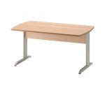 Bureau droit L 140 cm Jazz piètement Métal