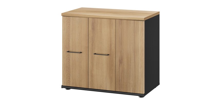 Armoire base Jazz H 71 cm 1 porte battante 2 portes pliantes