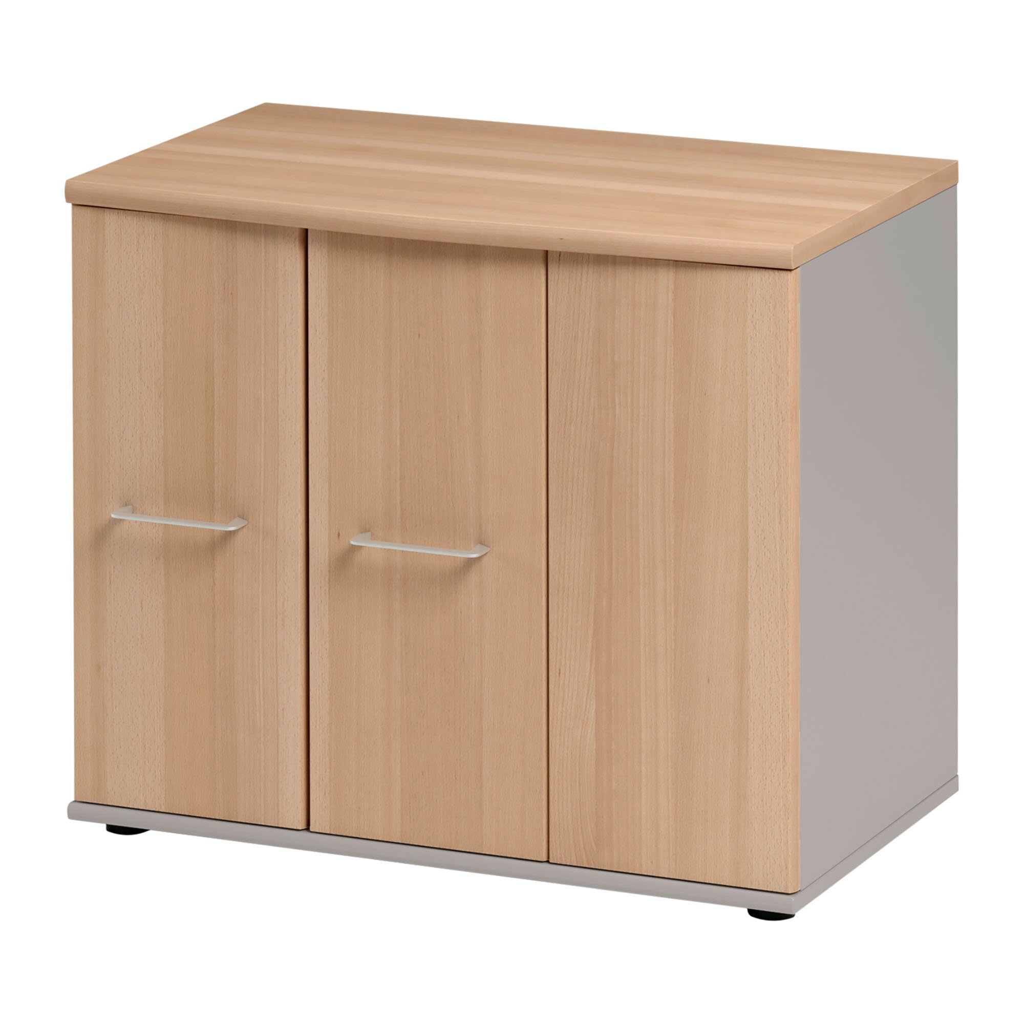 Armoire basse Quarta Plus H 71 x L 80 cm 1 porte battante 2 portes pliantes