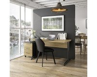 Mesa recta An 140 cm Quarta Plus patas metal L