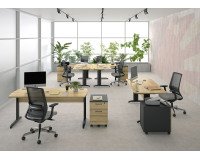 Mesa recta An 160 cm Quarta Plus patas metal L
