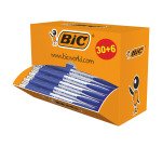 Penne a sfera BIC Atlantis Classic 1.0 mm confezione convenienza 30+6 pezzi in omaggio