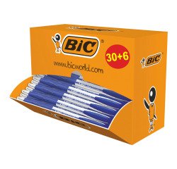 Penne a sfera BIC Atlantis Classic 1.0 mm confezione convenienza 30+6 pezzi in omaggio