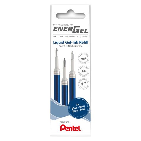 Refill per penne Pentel Energel 3 pezzi