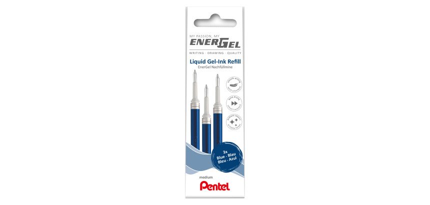 Refill per penne Pentel Energel 3 pezzi