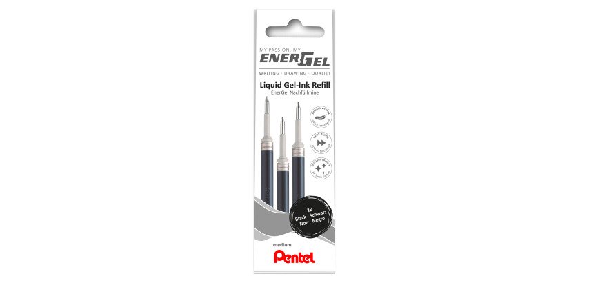 Refill per penne Pentel Energel 3 pezzi
