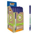 Bic Ecolutions Retractable Ballpoint Pen - Black - Pack of 50