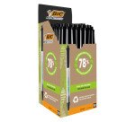 Bic Ecolutions Retractable Ballpoint Pen - Black - Pack of 50