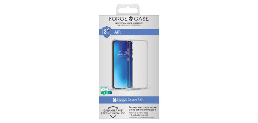 Coque renforcée Samsung G S23 5G AIR transparente Force Case