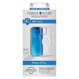 Verstevigd hoesje iPhone 15PLUS AIR compatibel MagSafe Force Case