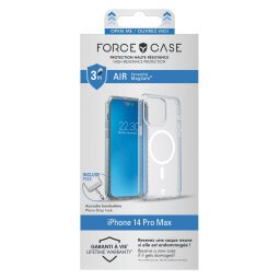 Verstevigd hoesje iPhone 14 Pro Max AIR compatibel MagSafe Force Case