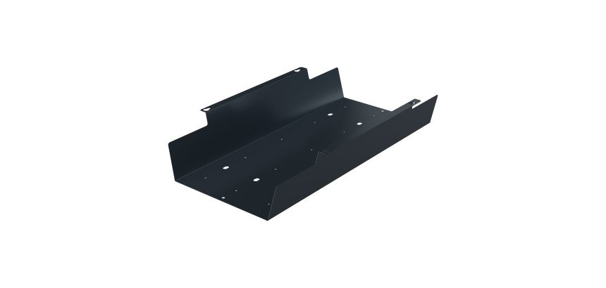 Canaleta pasacables horizontal universal para conjuntos de mesa An 60 x Fon 23 x Alt 10 cm