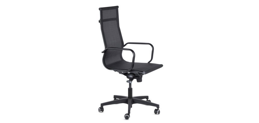 Sedia Direzionale WH Star schienale in rete nero