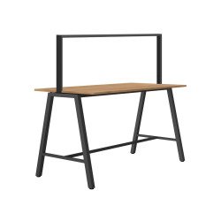 Hoge tafel Pluggin H 109 x D 80 cm met ledboog