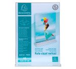 Espositore da tavolo a T A5 cristallo Exacompta - Portamenu