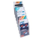 WALL RACK A4 PORTRAIT (8) clear - Crystal