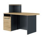 Banque d'accueil retour à gauche L 145 cm - Zoom