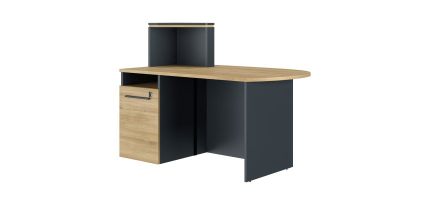 Banque d'accueil retour à gauche L 145 cm - Zoom