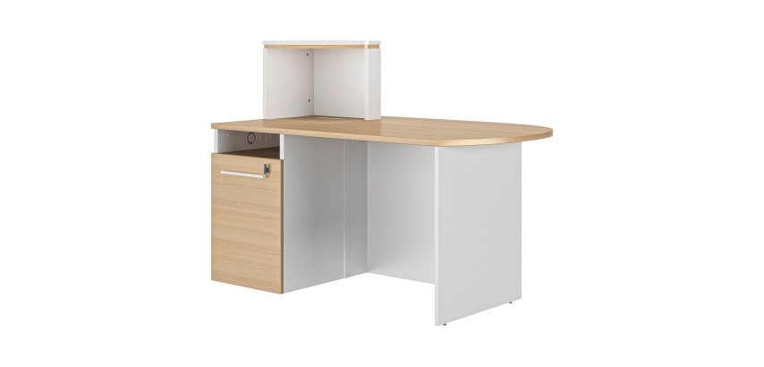 Rezeptionstresen kompakt Ecke L 145 cm Well
