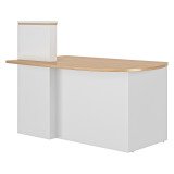 Compact corner reception desk L 145 cm Well