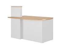 Reception desk with compact corner L 145 cm Well