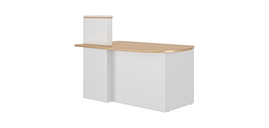Banque d'accueil retour à droite L 145 cm - Zoom