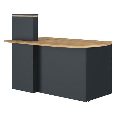 Compact corner reception desk L 145 cm Well