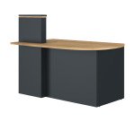 Banque d'accueil retour à droite L 145 cm - Zoom