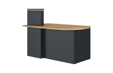 Reception desk corner compact L 145 cm Well