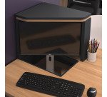 Banque d'accueil Well chêne/ anthracite avec rangements L 290  cm