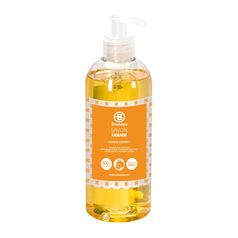 Pack of 4 bottles of Bruneau Citrus liquid soap 500 ml + 2 bottles FREE