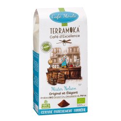 Café moulu Terramoka décafeiné Nelson Bio - Paquet de 250 g