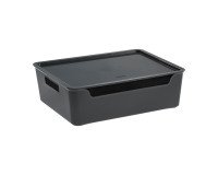Caja de almacenamiento apilable de polipropileno CEP Bella de 9,15 L