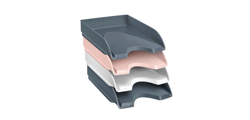 Set of 4 CEP Mineral letter trays - assorted colors