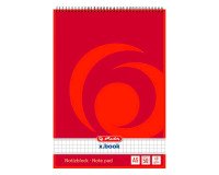 Bloc de bureau Herlitz X.Book A5 spirale x.book, A5, quadrillé - 50 feuilles