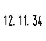 Tampon dateur Mini Dater S120 SD, mois en chiffres