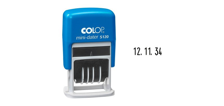 Tampon numéroteur Mini Dateur 13 chiffres Colop S120 SD