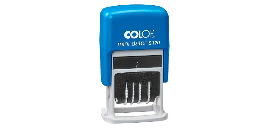 Tampon dateur Mini Dater S120 SD, mois en chiffres