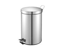 Pedal bin metal round 5 L