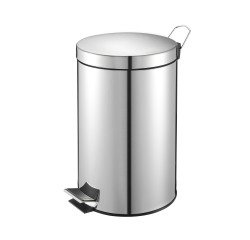 Pedal bin metal round 5 L