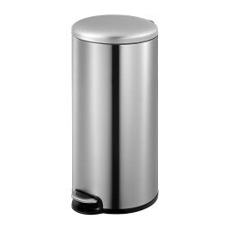 De_poubelle pedale maggey mat inox 30l