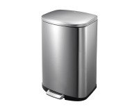 Cubo de basura 50 L con pedal acero inoxidable Elo Della