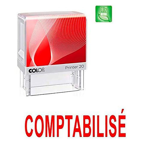 Tampon encreur Colop Printer 20 formule "COMPTABILISÉ"
