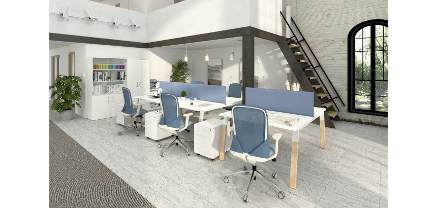 Cassettiera in metallo 3 cassetti con ruote fornita montata Bruneau