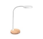 Lampe de bureau Led intégrée Flex - Cep - 5,46 W - Bras flexible - blanc/bois