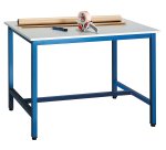 Plateau d'atelier inférieur L 120 x P 80 cm pour poste de travail debout gris