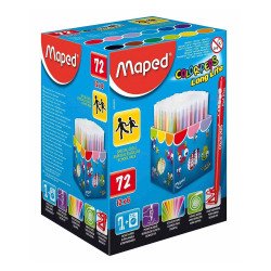 Feutres Maped COLOR'PEPS Long Life - Boîte-présentoir de 72