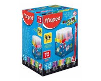 Feutres Maped COLOR'PEPS Long Life - Boîte-présentoir de 72