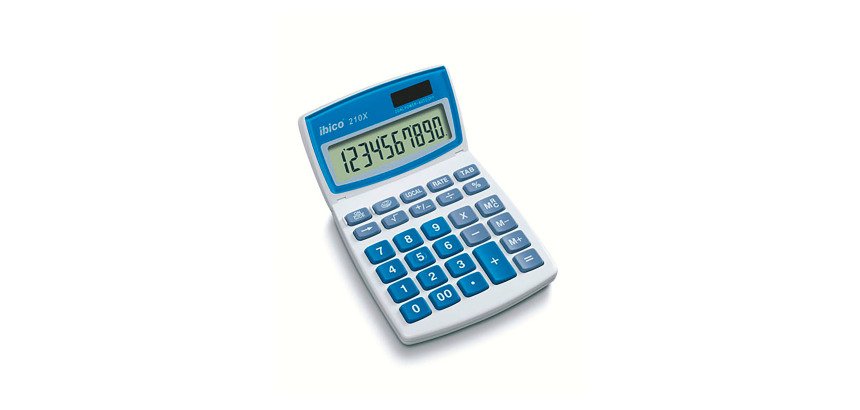 Calculatrice de bureau Ibico 210X, 10 chiffres